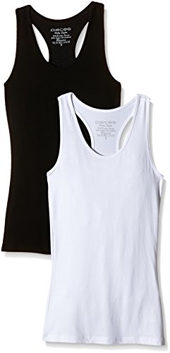PIECES Damen Top PCHOLLY Boxer, 2er Pack, Gr. 36 (Herstellergröße: S), Weiß (Bright White) von PIECES