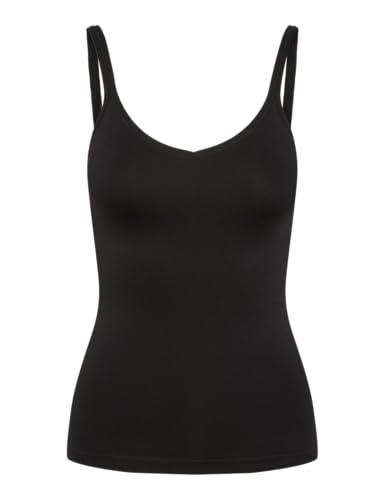 PIECES Damen Pcplain Underwear Top Noos Bc Unterhemd, Schwarz, L-XL EU von PIECES