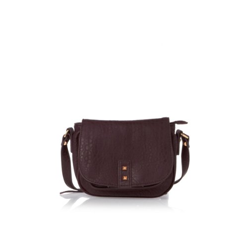 PIECES EDLA Cross Over Bag 17049378, Damen Henkeltaschen, Rot (Wine Red), 20x16x7 cm (B x H x T) von PIECES