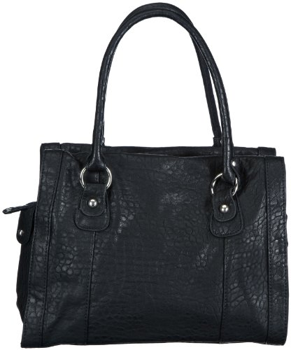 PIECES Eline Bag 17049373, Damen Henkeltaschen, Schwarz (Black.), 34x26x17 cm (B x H x T) von PIECES