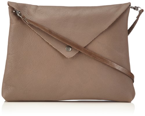 PIECES FILINA Leather Cross Over Bag 17053359 Damen Umhängetaschen 23x18x1 cm (B x H x T), Beige (Light Sand) von PIECES