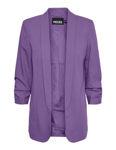 PIECES Damen Pcboss Noos 3/4 Blazer, Bellflower ,Large PIECES Damen Pcboss Noos 3/4 Blazer, Bellflower ,Large von PIECES