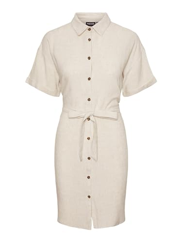 Pcvinsty Ss Linen Shirt Dress Noos Pcvinsty Ss Linen Shirt Dress Noos von PIECES
