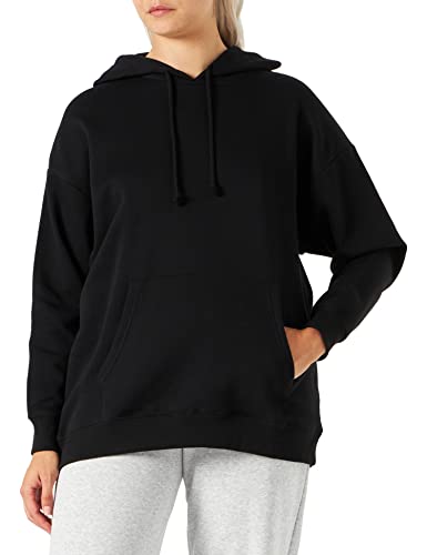 PIECES Damen Pcchilli Oversized Hoodie Noos Bc Kapuzenpullover, Schwarz, L EU von PIECES