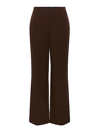 PIECES Damen Pcbossy Hw Wide Pants Noos, Chicory Coffee, S von PIECES