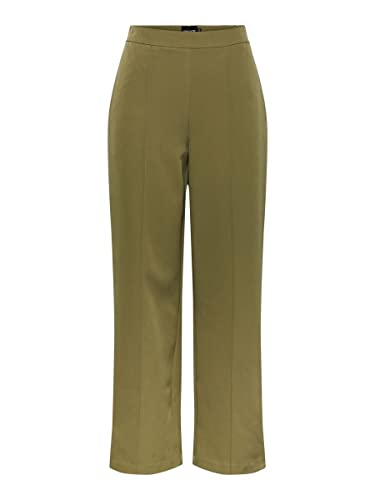PIECES Damen Pcbossy Hw Wide Pants Noos, Deep Lichen Green, M von PIECES