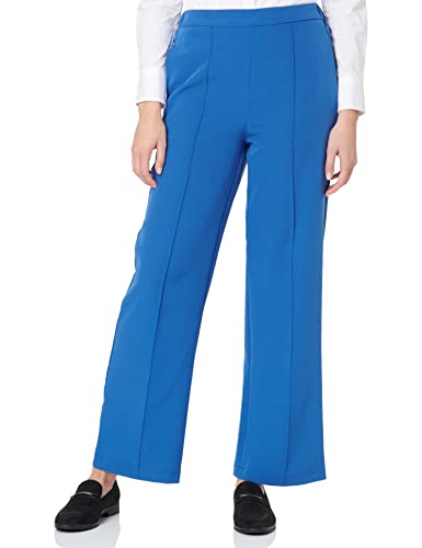 PIECES Damen Pcbossy Hw Wide Pants Noos Stoffhose, Mazarine Blue, XS EU von PIECES