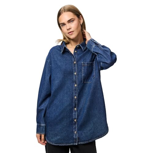 PIECES Female Jeanshemd PCMAISIE von PIECES