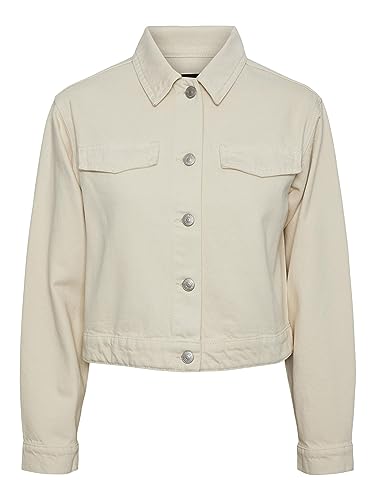 PIECES Damen Pctessie Ls DNM Jacket Noos Bc, Whitecap Gray, XS PIECES Damen Pctessie Ls DNM Jacket Noos Bc, Whitecap Gray, XS von PIECES