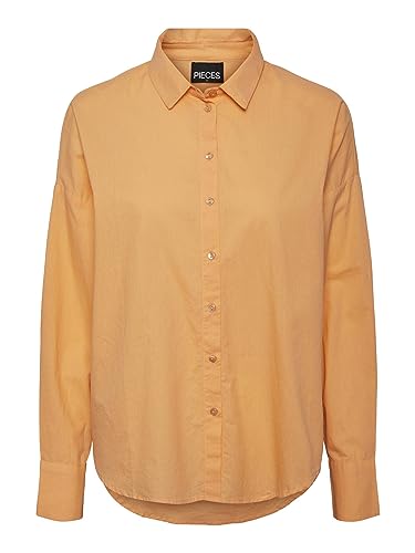 PIECES Bluse Damen, Mock Orange, M PIECES Bluse Damen, Mock Orange, M von PIECES