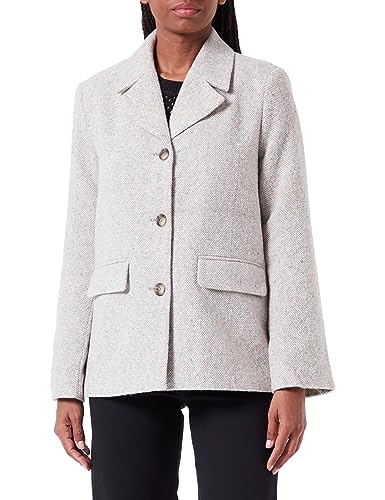 PIECES Damen Pcjudo Blazer Jacket, Light Grey Melange ,S von PIECES