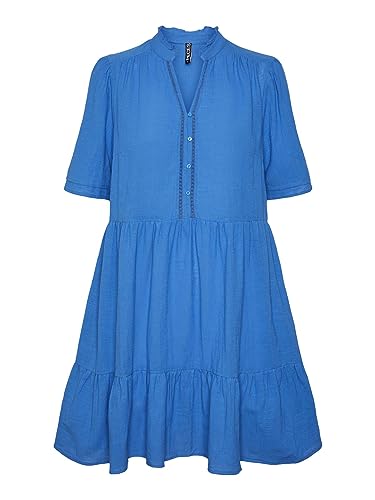 PIECES Damen Pcjeanita Dress Kleid, French Blue, XL EU von PIECES