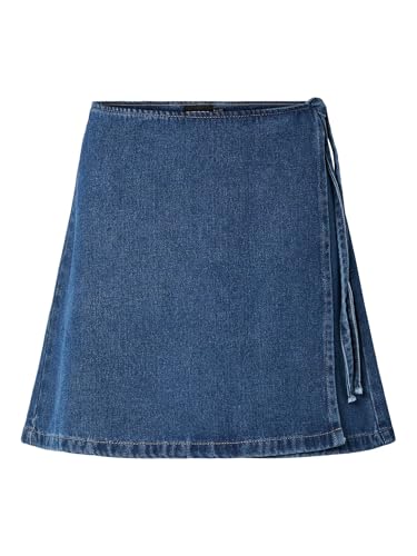 PIECES Female Minirock PCFIBBO HW WICKEL Jeans von PIECES