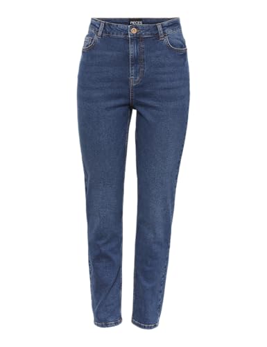 PIECES Damen Pckesia Mom Hw ANK JNS Db327-vi Noos Bc Jeans, Dark Blue Denim, S EU PIECES Damen Pckesia Mom Hw ANK JNS Db327-vi Noos Bc Jeans, Dark Blue Denim, S EU von PIECES