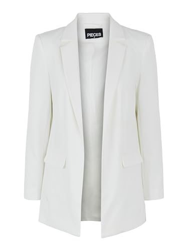 PIECES Damen Pcbozzy Ls Loose Blazer Noos Bc Klassischer Blazer, Cloud Dancer,XL von PIECES