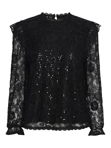 PIECES Pcolline Ls Lace Sequins Top Noos PIECES Pcolline Ls Lace Sequins Top Noos von PIECES