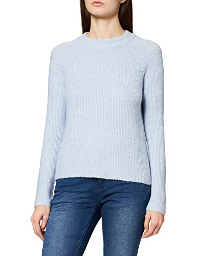 PIECES Damen Pcellen O-Neck Knit Noos Bc Pullover, Kentucky Blue, S EU von PIECES