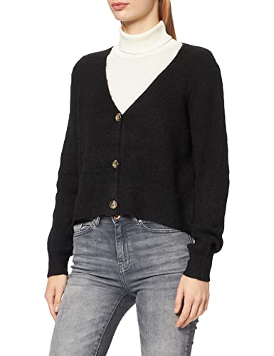 PIECES Damen Pcellen Ls Knit Cardigan Noos Bc, Schwarz, XS von PIECES