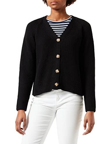 PIECES Damen Pcosilla Ls Knit Cardigan Noos Bc Strickjacke, Schwarz, L EU von PIECES