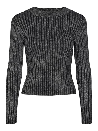 PIECES Pccrista Ls Lurex O-Neck Knit Mm von PIECES