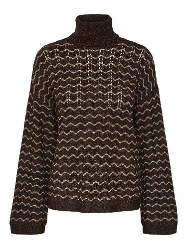 PIECES PCJOYCE LS Oversize ROLL Neck Knit BC PIECES PCJOYCE LS Oversize ROLL Neck Knit BC von PIECES