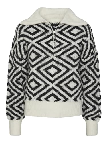 PCSOPH LS Half Zip Knit BC von PIECES