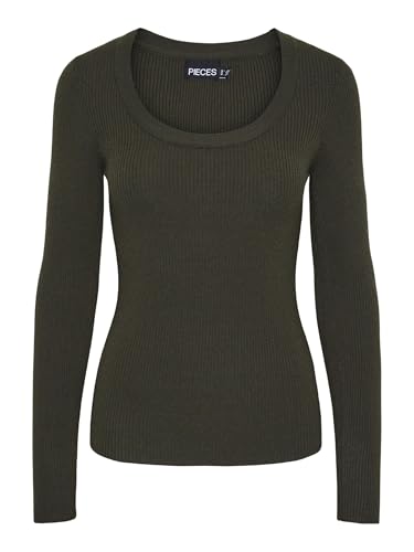 Pcmira Ls U-Neck Knit Noos Bc von PIECES