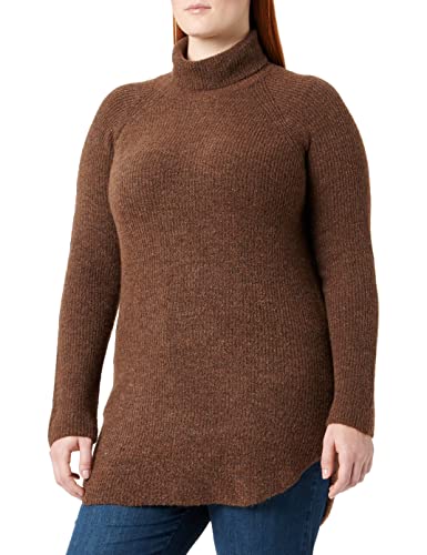 PIECES Damen Pcellen Ls Long Knit Noos Bc, Chicory Coffee, S PIECES Damen Pcellen Ls Long Knit Noos Bc, Chicory Coffee, S von PIECES