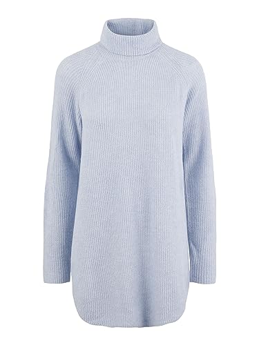 PIECES Damen Pcellen Long Knit Noos Bc Pullover, Kentucky Blue, S EU von PIECES