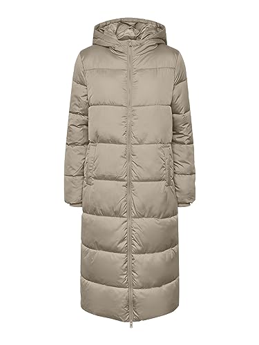 PIECES Damen PCBEE New Ultra Long Puffer Jacket BC Jacke, Silver Mink, S von PIECES