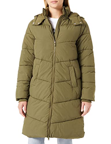 PIECES Damen Pcjamilla Long Puffer Jacket Noos Bc, Dark Olive, S von PIECES