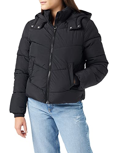 PIECES Damen Pcjamilla Short Puffer Jacket Noos Bc, Schwarz, L von PIECES