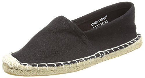 PIECES HAISHA Espadrillos, Damen Espadrilles, Schwarz (Black), 36 EU von PIECES