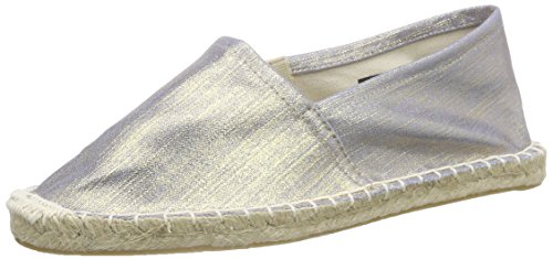 PIECES HAISHA Espadrillos Denim, Damen Espadrilles, Silber (Silver Colour), 42 EU von PIECES