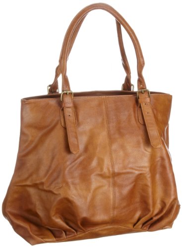 PIECES Hamlet Bag UNLTD SP 12 17038407, Damen Shopper, Braun (Cognac.), 53x34x25 cm (B x H x T) von PIECES