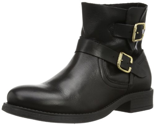 PIECES IZA LEATHER SPRING BOOT BLACK 17053985 Damen Stiefel, schwarz (Black), EU 38 von PIECES