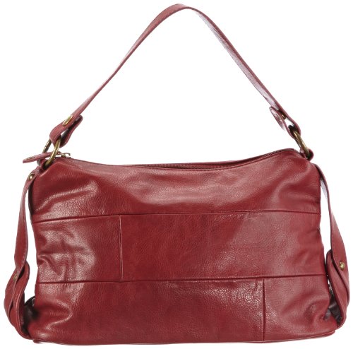 PIECES KIAM Shop Cross Over 17043628, Damen Henkeltaschen, Rot (Burgundy C-032006), 32x19x13 cm (B x H x T) von PIECES