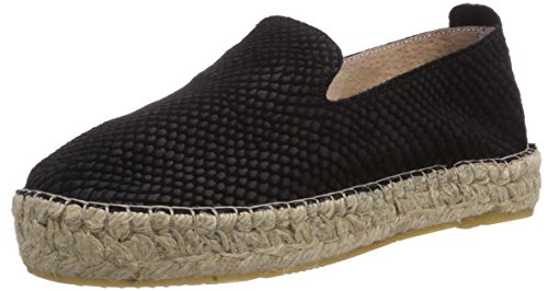 PIECES Kayla Suede Espadrillos Black, Damen Espadrilles, Schwarz (Black), 40 EU von PIECES