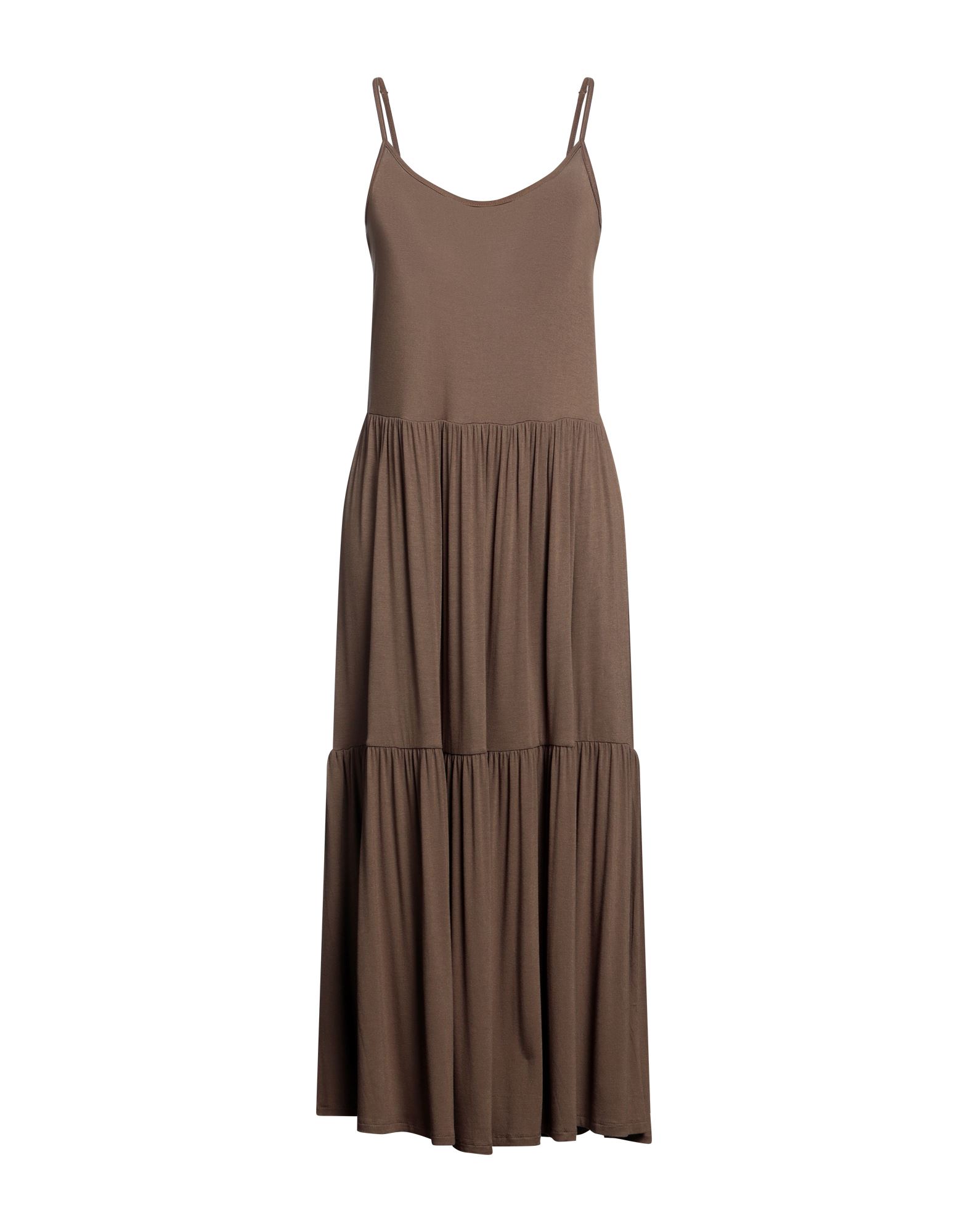 PIECES Midi-kleid Damen Khaki von PIECES