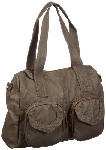 PIECES Milo Shop Bag 17047747, Damen Henkeltaschen, Grün (Khaki Green), 35x28x12 cm (B x H x T) von PIECES