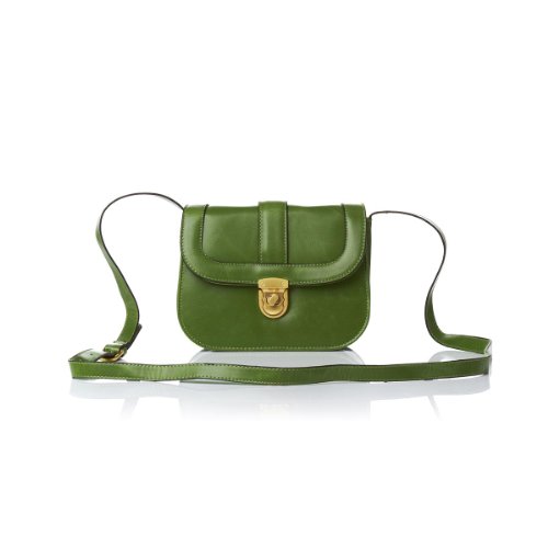 PIECES Neala Cross Over Bag 17037026, Damen Umhängetaschen, Grün (Green.), 20x16x6 cm (B x H x T) von PIECES