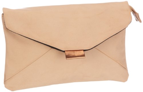 PIECES OVA Shop SMALL 17038729, Damen Clutches, Beige (Nude), 24x15x1 cm (B x H x T) von PIECES