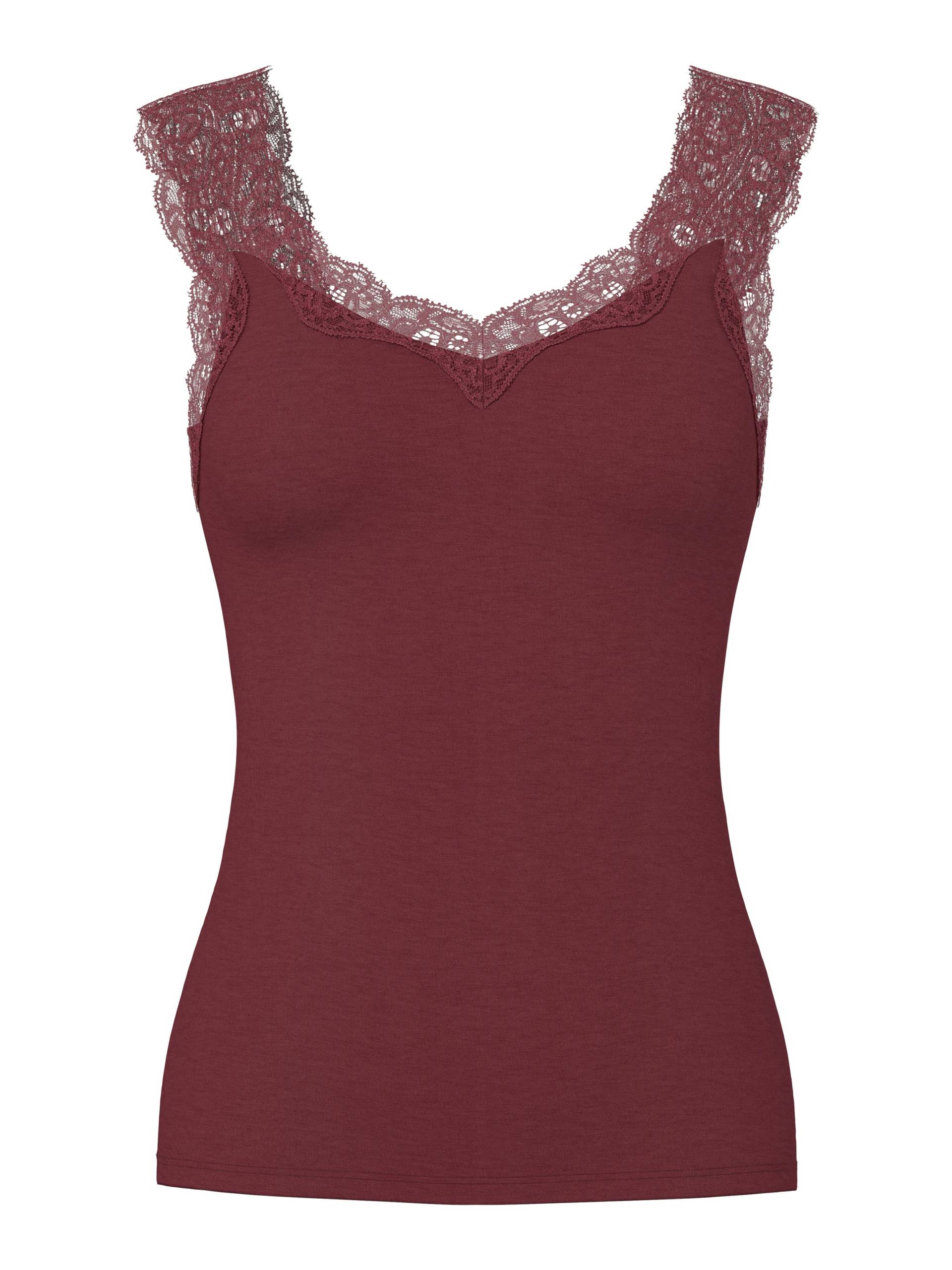 PIECES - PCBARBERA LACE TOP JRS NOOS BC tawny port - Gr. - XS von PIECES