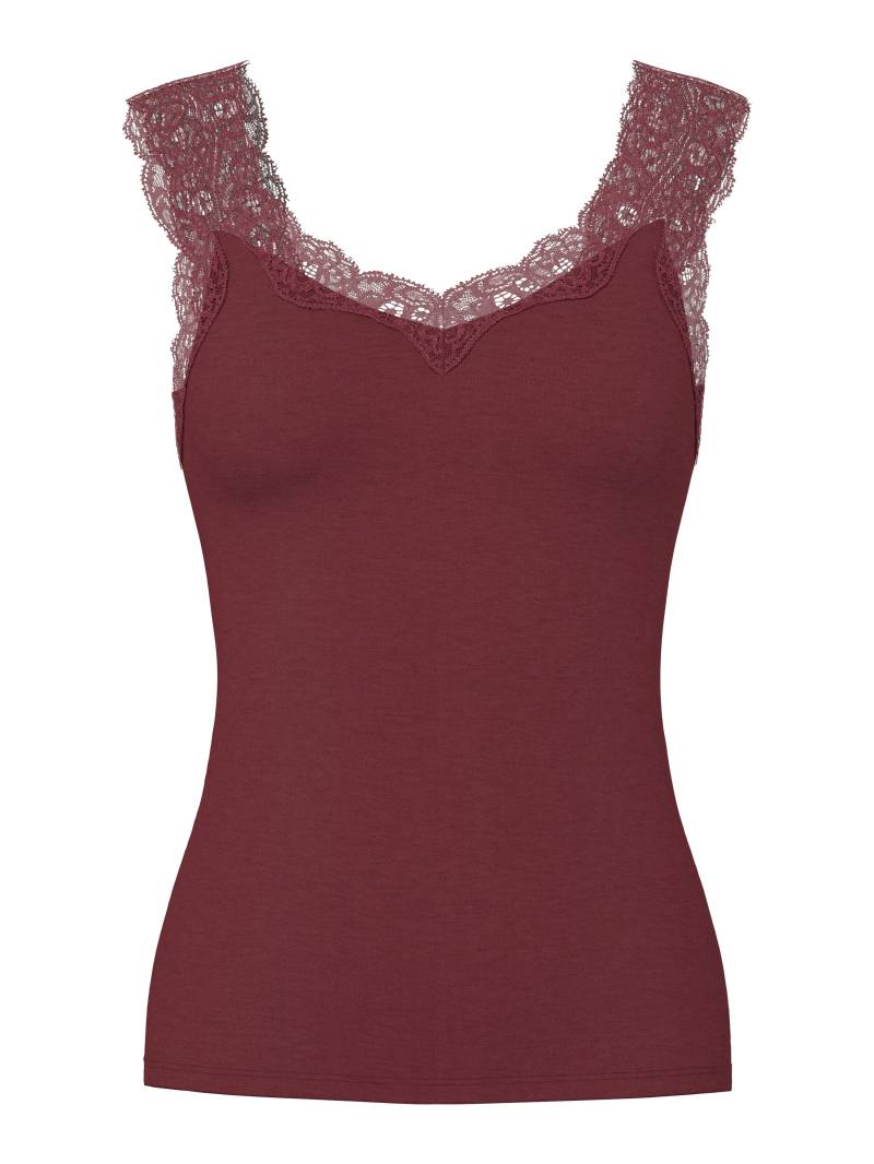 PIECES - PCBARBERA LACE TOP JRS NOOS BC tawny port - Gr. - XS von PIECES