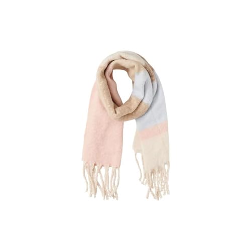 PIECES Damen Pcbea Long Scarf Noos Bc Schal, Rose Cloud/Detail:COLOUR BLOCKING, Einheitsgröße EU von PIECES