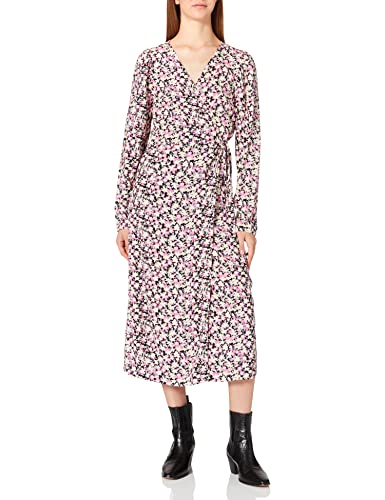 PIECES PCCARLY LS WRAP MIDI Dress BC von PIECES