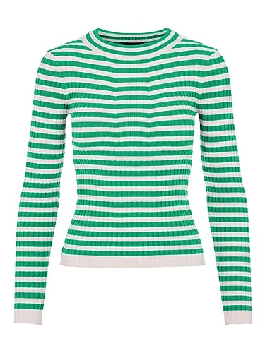Pieces Grün Damen Pullover Pccrista Ls O-Neck Knit Noos Bc S von PIECES