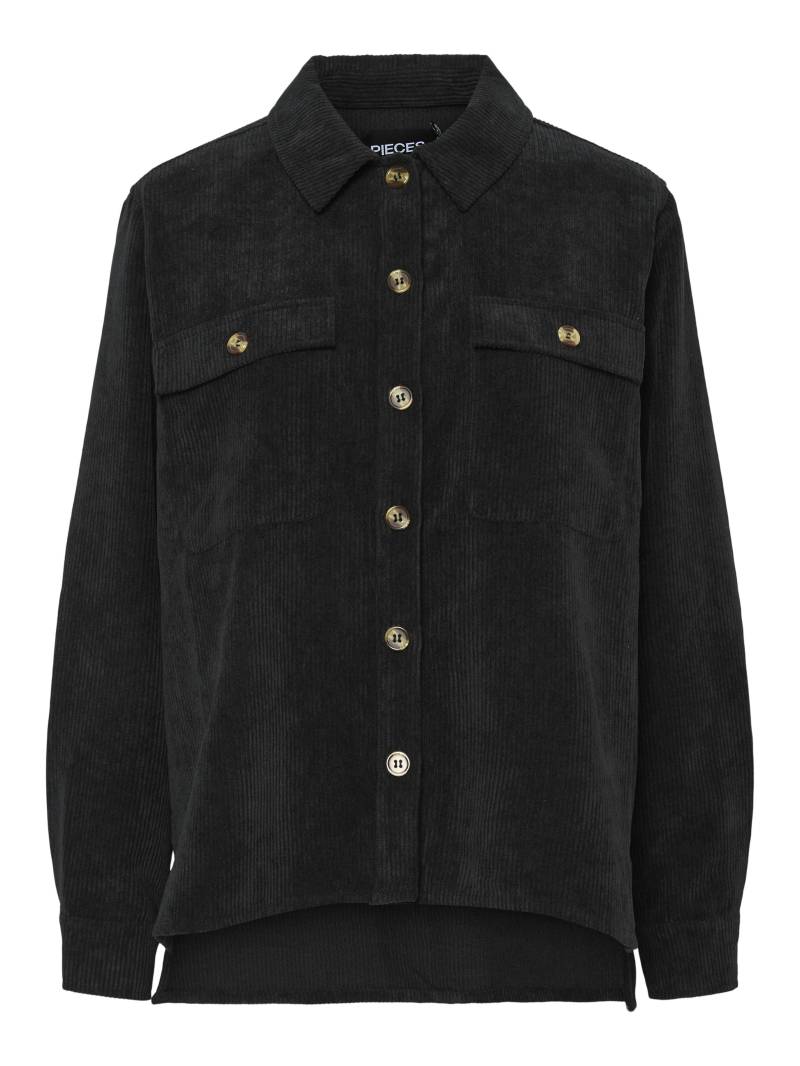 PIECES - PCEFFI LS SHIRT WVN NOOS black - Gr. - M von PIECES