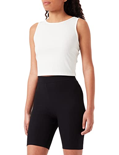 PIECES Damen Pckylie Sl Crop Noos Top, Cloud Dancer, L EU von PIECES