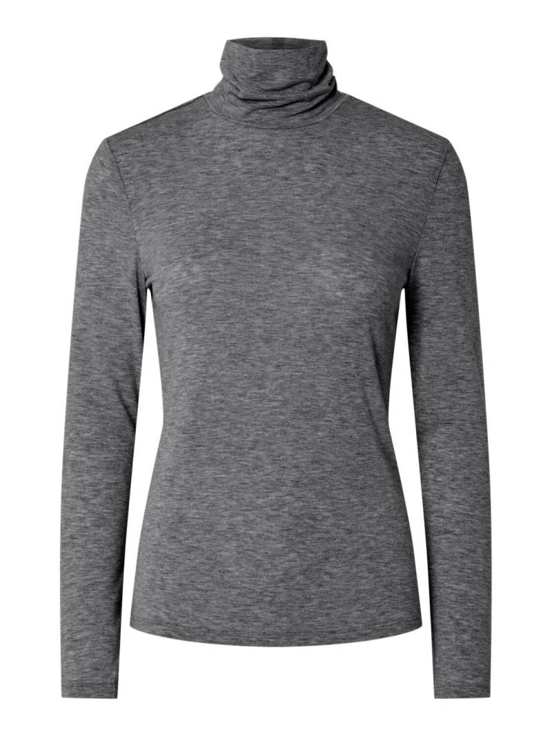 PIECES - PCMARIA LS ROLLNECK TOP JRS NOOS BC dark grey melange - Gr. - S von PIECES